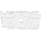 Ekena Millwork Novo Architectural Grade PVC Ceiling Medallion, 26"W x 17 3/8"H x 3"ID x 9 1/4"C x 1"P, One-Piece CMP26X17NO-03000 - alternate 3